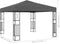 vidaXL - Prieel - 3x3 - m - stof - antraciet