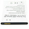 Archos 45 Helium - Accu AC300CA - Li-ion 1550mAh 3.7V - 64.53x49.75x4.56mm