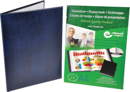 SHOWALBUM A4 20T BLAUW