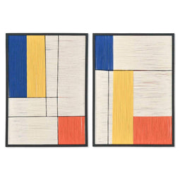Schilderij Home ESPRIT Modern Stads 50 x 2,5 x 70 cm (2 Stuks)