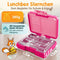 Funkelfuchs® Kinder Lunchbox - Lekvrije Bento Snackbox - 500 ml - Roze