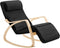 SoBuy Ligstoel - Comfortabel - Max. 150 kg - 78 x 56 x 90 cm - Zwart