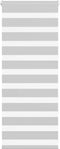 vidaXL - Zebra - rolgordijn - 65x100 - cm - stofbreedte - 60,9 - cm - lichtgrijs