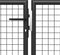 vidaXL - Poort - 500x100 - cm - staal - antraciet