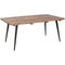 Eettafel Home ESPRIT Zwart Natuurlijk Ijzer Gerecycleerd Hout 180 x 90 x 76 cm