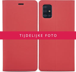 iMoshion Hoesje Geschikt voor Motorola Moto E7i Power Hoesje Met Pasjeshouder - iMoshion Slim Folio Bookcase - Rood