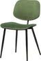 WOOOD Exclusive Jackie Eetkamerstoel - Fluweel - Groen - 78x46x56
