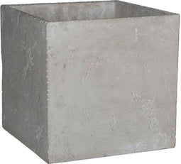 Mica Decorations jimmy bloempot vierkant lichtgrijs - 21x21x20,5