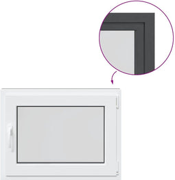 vidaXL - Kelderraam - "RISOR" - 80x50 - cm - draai-kiep - DIN - rechts - antraciet