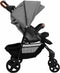vidaXL - Kinderwagen - 3-in-1 - staal - lichtgrijs