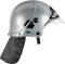Klein Toys brandweerhelm - in maat afstelbaar - 31x17,5x21 cm - incl. beweegbaar vizier - zilver