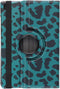 Tablet Hoes Geschikt voor Samsung Galaxy Tab A7 - 360° Draaibare Design Bookcase - Meerkleurig /Green Leopard
