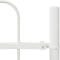 vidaXL - Tuinhek - met - Boogtop - Wit - 1,7x1,2 - m - Staal