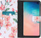 iMoshion Hoesje Geschikt voor Samsung Galaxy S10 Hoesje Met Pasjeshouder - iMoshion Design Softcase Bookcase - Wit / Roze / Blossom Watercolor