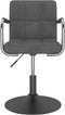 vidaXL - Eetkamerstoelen - draaibaar - 2 - st - fluweel - donkergrijs
