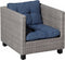 Madison Lounge kussen Florance Blauw - 60 x 60cm