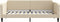 vidaXL - Slaapbank - 90x200 - cm - stof - crèmekleurig