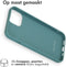 iMoshion Hoesje Geschikt voor iPhone 14 Hoesje Siliconen - iMoshion Color Backcover - Donkergroen