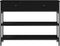 vidaXL - Consoletafel - Zwart - Eiken - 100x25x75 - cm - Geengineerd - Hout - & - Staal