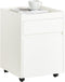 SoBuy FBT121-W - Bijzettafel - 2 Laden - Wit - 40x40x54 cm