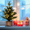Coast Verlichte Kunstmatige Minikerstboom - 48 cm - 96 Takuiteinden - Groen/Natuur - 20 LED