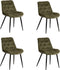 PoleWolf - Louis Stoel - Fusion Stof - Vintage Groen - Set van 4