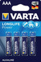 Varta - 4903/4B - Longlife Power AAA Batterijen - 4 stuks