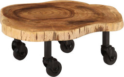 vidaXL - Salontafel - 60x55x25 - cm - massief - acaciahout