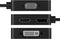 Icy Box IB-DK1104-C - USB-C Adapter - 4-in-1 HDMI DisplayPort DVI VGA - Zwart