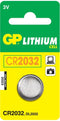 GP CR2032 - Lithium batterij 3V - Blisterverpakking