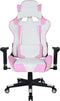 Gamestoel Thomas - bureaustoel racing gaming - ergonomisch - wit roze