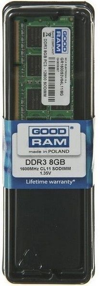 Goodram GR1600S3V64L11 - RAM Geheugen - 8 GB DDR3 1600 MHz CL11 (1x)