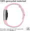 iMoshion Bandje Geschikt voor Fitbit Charge 2 / Mintgroen - iMoshion Siliconen sport band ronde drukknoop zonder pinnetje - Roze