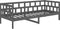 vidaXL - Slaapbank - massief - grenenhout - grijs - 90x190 - cm