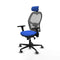 Piqueras y Crespo 3D036G2 - Bureaustoel - Verstelbare hoofdsteun en hoogte - Blauw