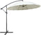 vidaXL - Zweefparasol - met - aluminium - paal - 3 - m - wit