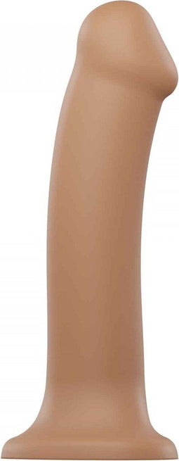Strap-On-Me - Semi-Realistische Dual Density Buigzame Dildo Caramel XL