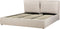 BAJONNA - Bed met opbergruimte - Lichtbeige - 180 x 200 cm - Polyester