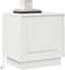 vidaXL - Nachtkastje - met - LED - Verlichting - Wit - 44x34,5x45 - cm