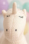 Knuffel Crochetts AMIGURUMIS MINI Wit Grijs Eenhoorn 46 x 36 x 16 cm