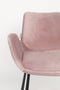 Zuiver Brit Armstoel - Velvet - Roze - Set van 2