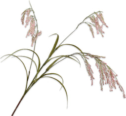 Silk-ka Kunstbloem-Kunsttak Gras Tak Roze 120 cm