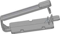 N & L Kabelhalter Bevestigingsclip Zelfklevend 555ST Halogeenvrij, UV-stabiel Lichtgrijs 100 stuk(s)