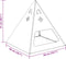 vidaXL - Vuurkorf - Piramide - Zwart - 50x50x51 - cm - Staal
