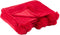 J-Line Plaid Pompom - fleece deken - polyester - fushia - 170 x 130 cm - woonaccessoires