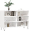vidaXL - Dressoir - 103,5x35x70 - cm - bewerkt - hout - wit