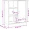 vidaXL - Dressoir - 70x30x80 - cm - bewerkt - hout - sonoma - eikenkleurig