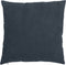 J-Line kussen Rib Vierkant - fluweel - grijsblauw
