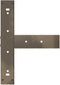 vidaXL - Bartafelpoten - 2 - st - T-vormig - 40x35x(100-101) - cm - staal - naturel