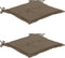 vidaXL - Tuinstoelkussens - 2 - st - 50x50x3 - cm - stof - taupe